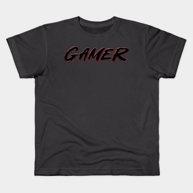 Hardcore Gamer Kids T-Shirt by GreenGuyTeesStore